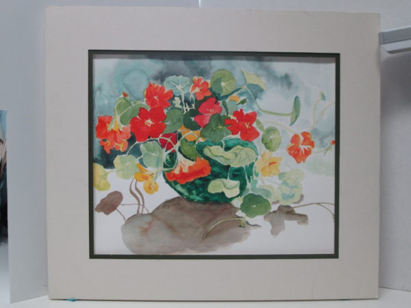 watercolor nasturtiums